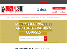 Tablet Screenshot of burningsuit.co.uk